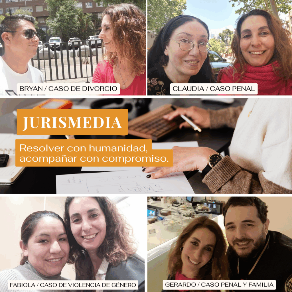 Mónica con sus clientes