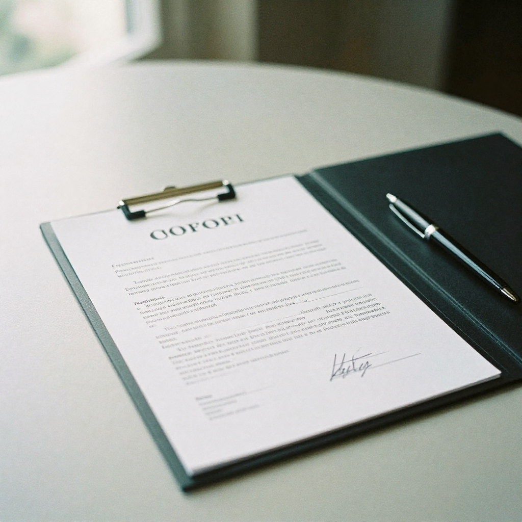 Documentos y despacho de abogada